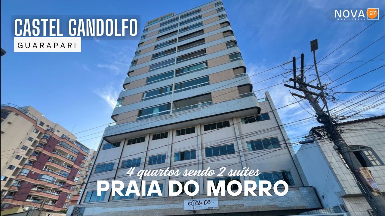 Edifício Castel Gandolfo com 4 quartos sendo 2 suítes A VENDA na Praia do Morro