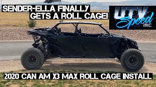 Utv Speed Inc. 2020 Can Am X3 Roll Cage Installation Sender-Ella Finally Gets A Cage