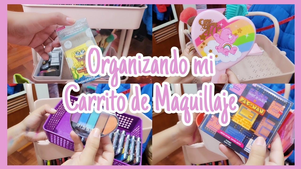 🌈💕 ORGANIZANDO mi carrito de maquillaje ♡ Al Estilo de Andrea