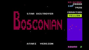 MiSTer (FPGA) Atari 800XL: Playing Bosconian