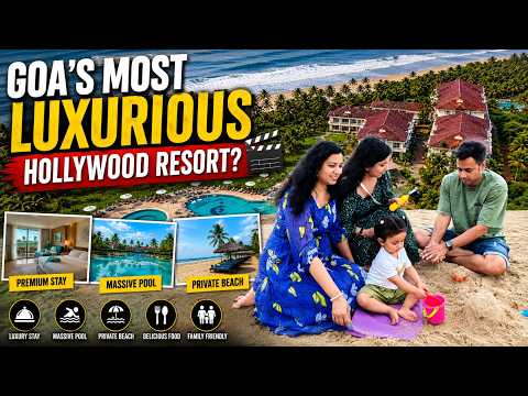 Hollywood Planet Resort Goa 🏖️ | Luxury Family Stay, Private Beach, Massive Pool | Goa Vlog 2026