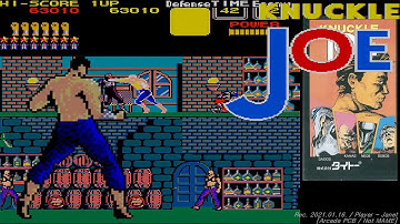 Knuckle Joe - 1CC (1 Loop only / Not MAME) / ナックルジョー / 너클 죠 1주 공략