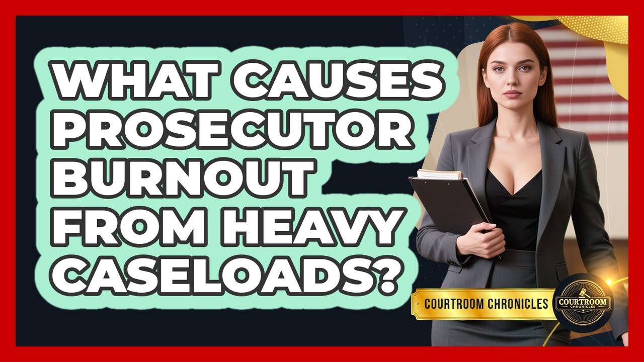 What Causes Prosecutor Burnout From Heavy Caseloads? - Courtroom Chronicles