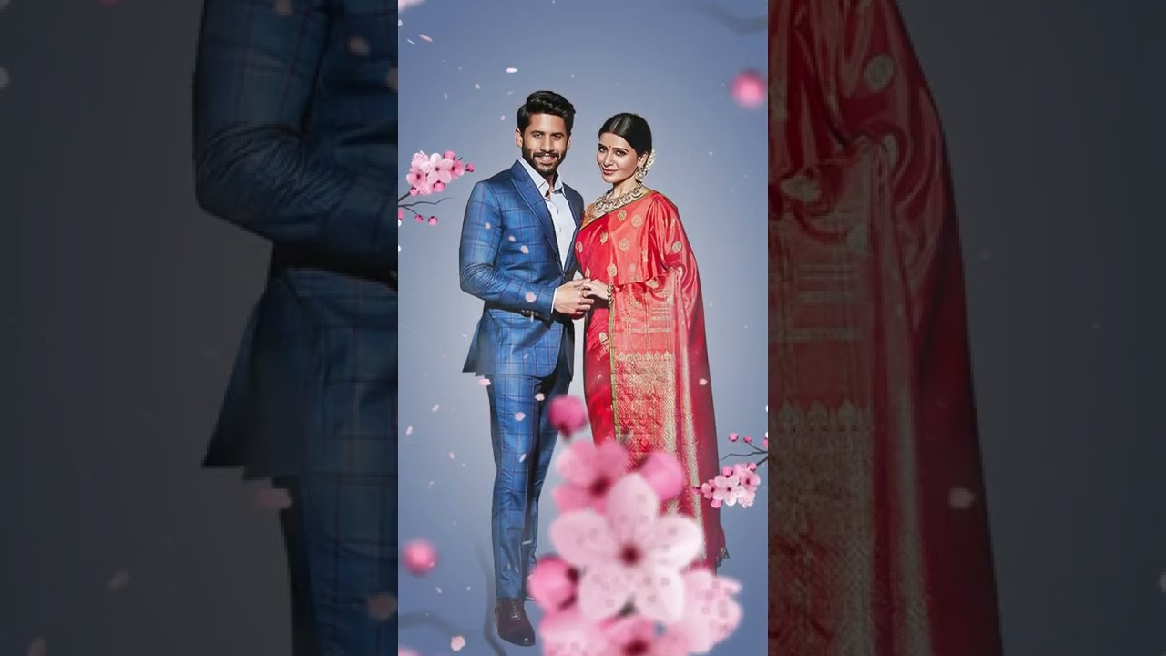 Vertical Cherry Blossom Animated Title P669