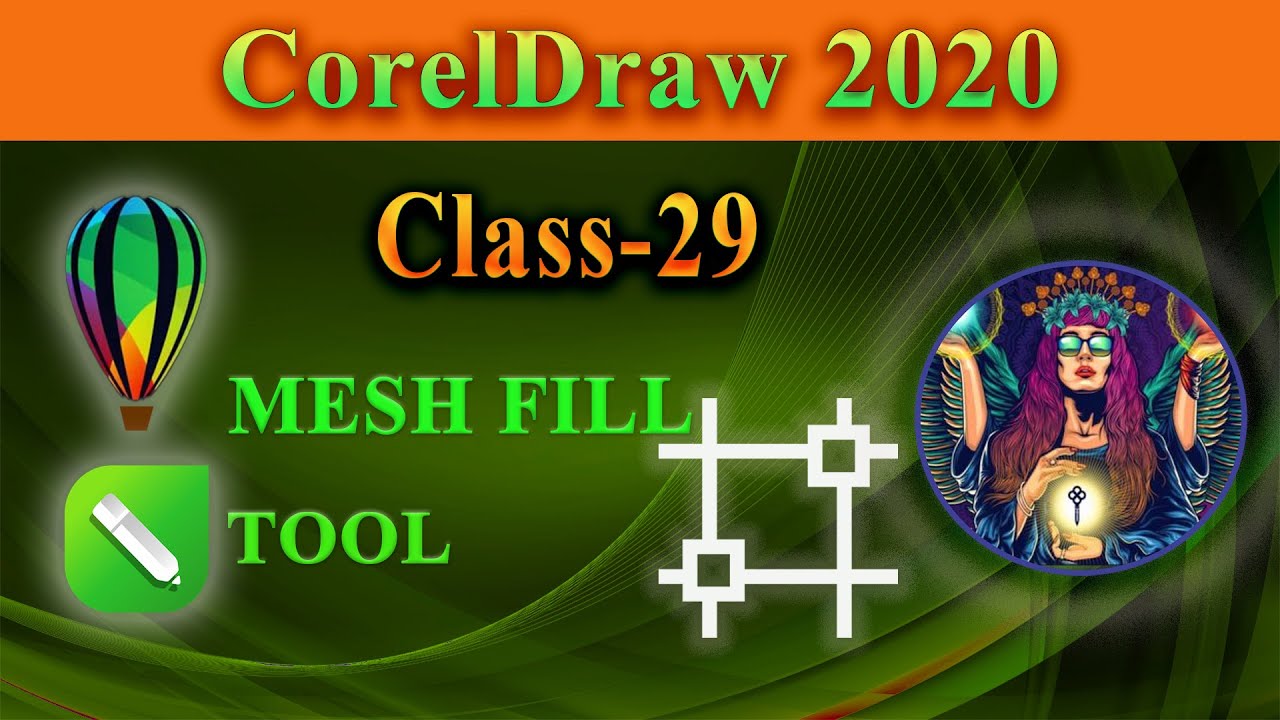How to Use Mesh Fill Tool in CorelDraw2020 in Urdu/ Hindi || By Sir ...