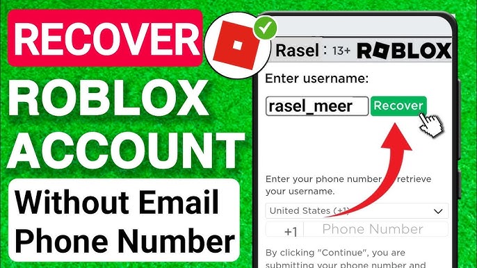 How To Recover Roblox Account Without Email or Phone Number 