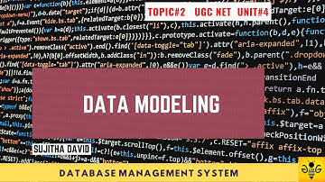 Data Modeling Part 1 | Database Management System | UGC NET CS Unit 4 Topic 2
