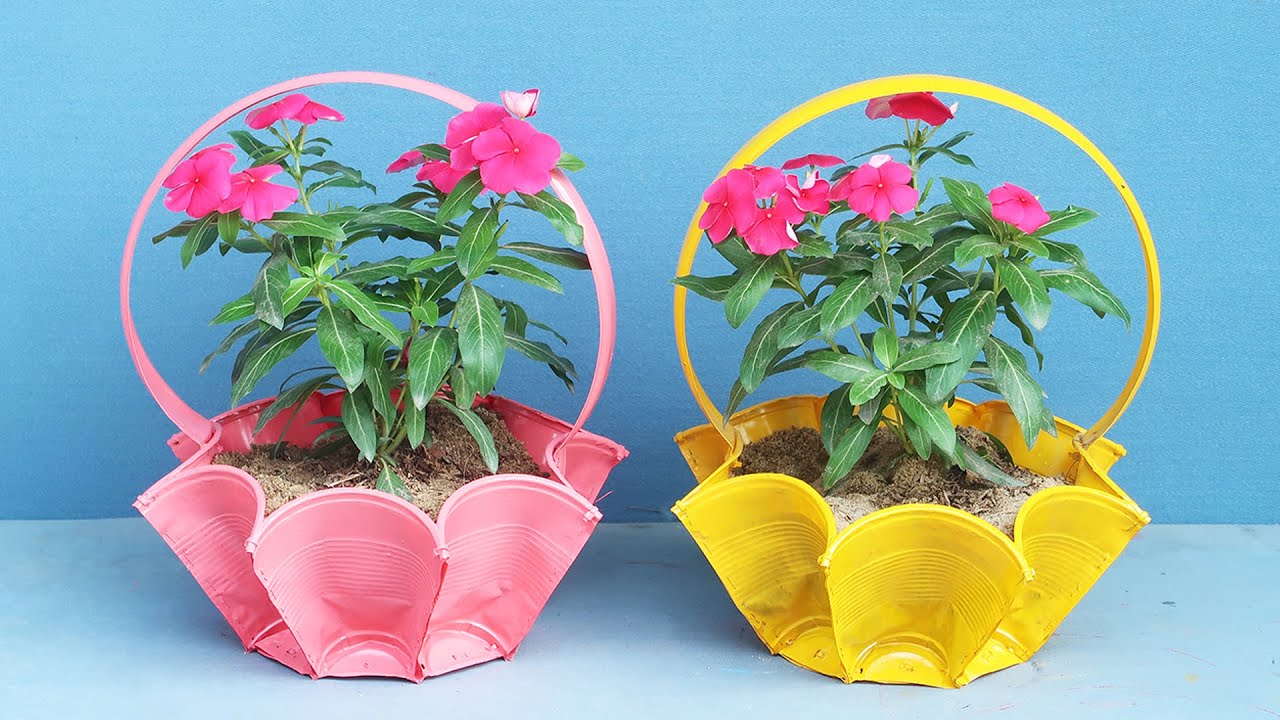 Creative plant pots Instructions for making planters from discarded