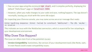How to Fix the Issue When Your React App Doesn't Recompile on Save