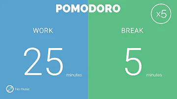 25 / 5  Pomodoro Timer - 2 hours study || No music - Study for dreams - Deep focus - Study timer