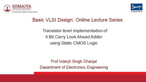 4 Bit Carry Look Ahead Adder transistor level implementation using Static CMOS Logic