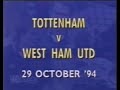 Tottenham hotspur 31 west ham united 199495