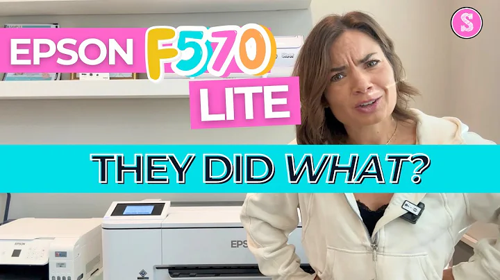 Epson Sublimation Printer F570 SHOCKER!! No More Paying for What You Didn't Need Anyway...