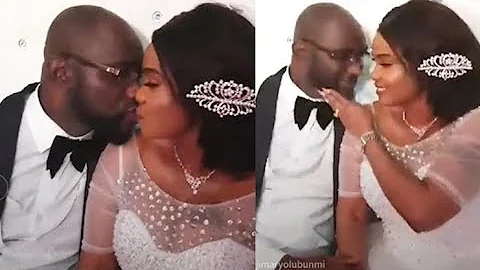 Watch Iyabo Ojo Kissing Her Husband On Their Wedding Day In Secret Battle