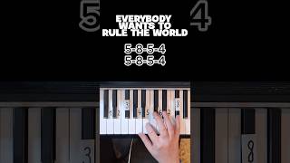 Everybody Wants To Rule The World  Piano Tutorial shorts piano