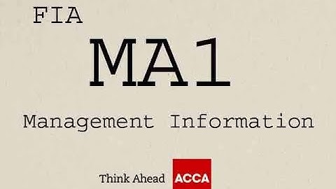 Lecture#9 | ACCA MA1 | Ch#2 (Part#2) | Management Information | ACCA FIA Qualification | #acca
