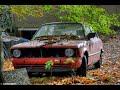 Abandoned cars (Two lost German cars) Netherlands Oct 2020 (urbex lost place verlaten auto's BMW VW)