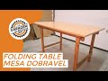 Folding table DIY - Mesa dobrável