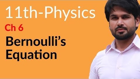 11th Class Physics, Ch 6 - Explain Bernoulli