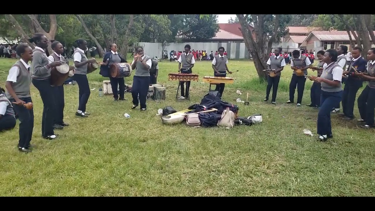 st.georges girls performing african instruments. - YouTube