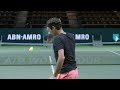 Federer terug op het centre court van Ahoy
