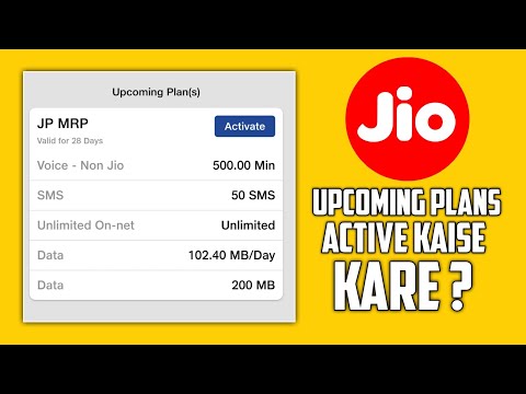 Jio Upcoming Plan Active kaise kare|How To Active Jio upcoming Plan|Jio Plans |Tech nilesh