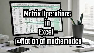 Functions of EXCEL for Matrix Operations || Matrix Addition, Multiplication, Inverse via Excel