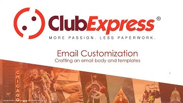 ClubExpress - Webinar - Creating an Emailing