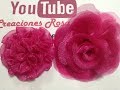 Flores de tela de Organza VIDEO No.671 Creaciones Rosa Isela