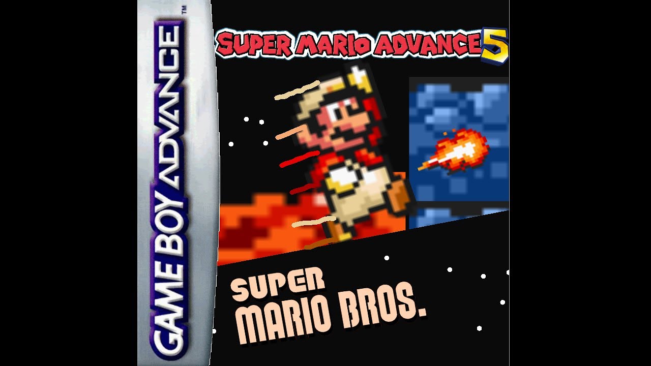 Super Mario Advance 5:Super Mario Bros. (GBA) World 1-1 gameplay