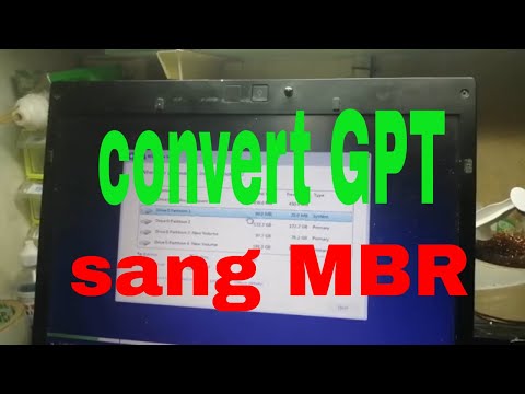 Lỏi không cài win được và đây Cách chuyển ổ cứng GPT  sang MBR Cho dể cài win | Foci