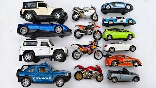 Diecast Metal Scale Color Model Cars & Bikes, Jeep Rubicon, Pagani Huayra, Sport Bikes, Honda 252