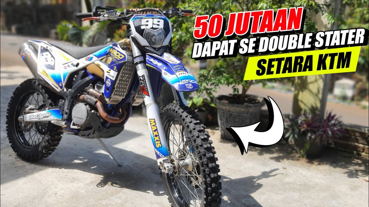MURAH ‼️MOTOR INI SEKELAS KTM ‼️ 50 JUTAAN UDAH DAPAT TRAIL BUILD UP DOUBLE STATER - (Sherco 300 CC)