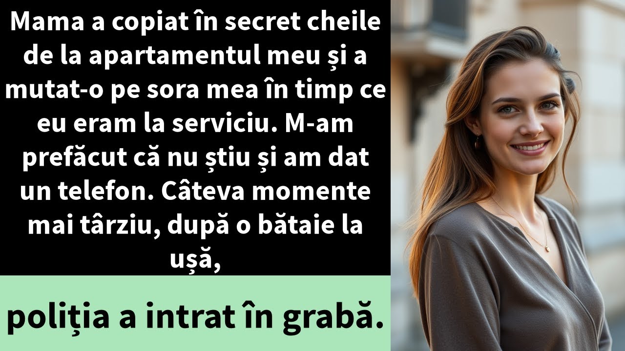 Mama a copiat în secret cheile de la apartamentul meu și a mutat-o pe sora mea în timp ce eu eram