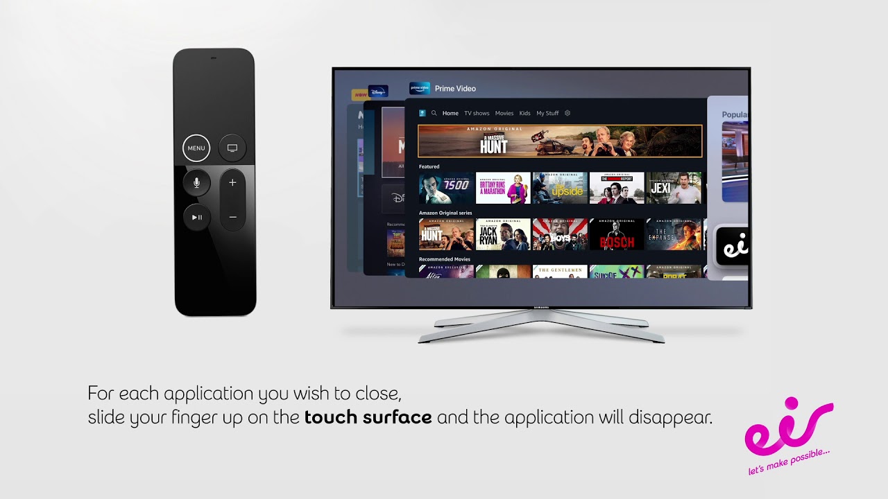 eir TV | Closing apps.