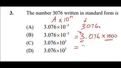 CXC Multiple Choice Paper 1 | Standard Form-Scientific Notation| 2022 CXC Math Revision| Paper 1.1.3