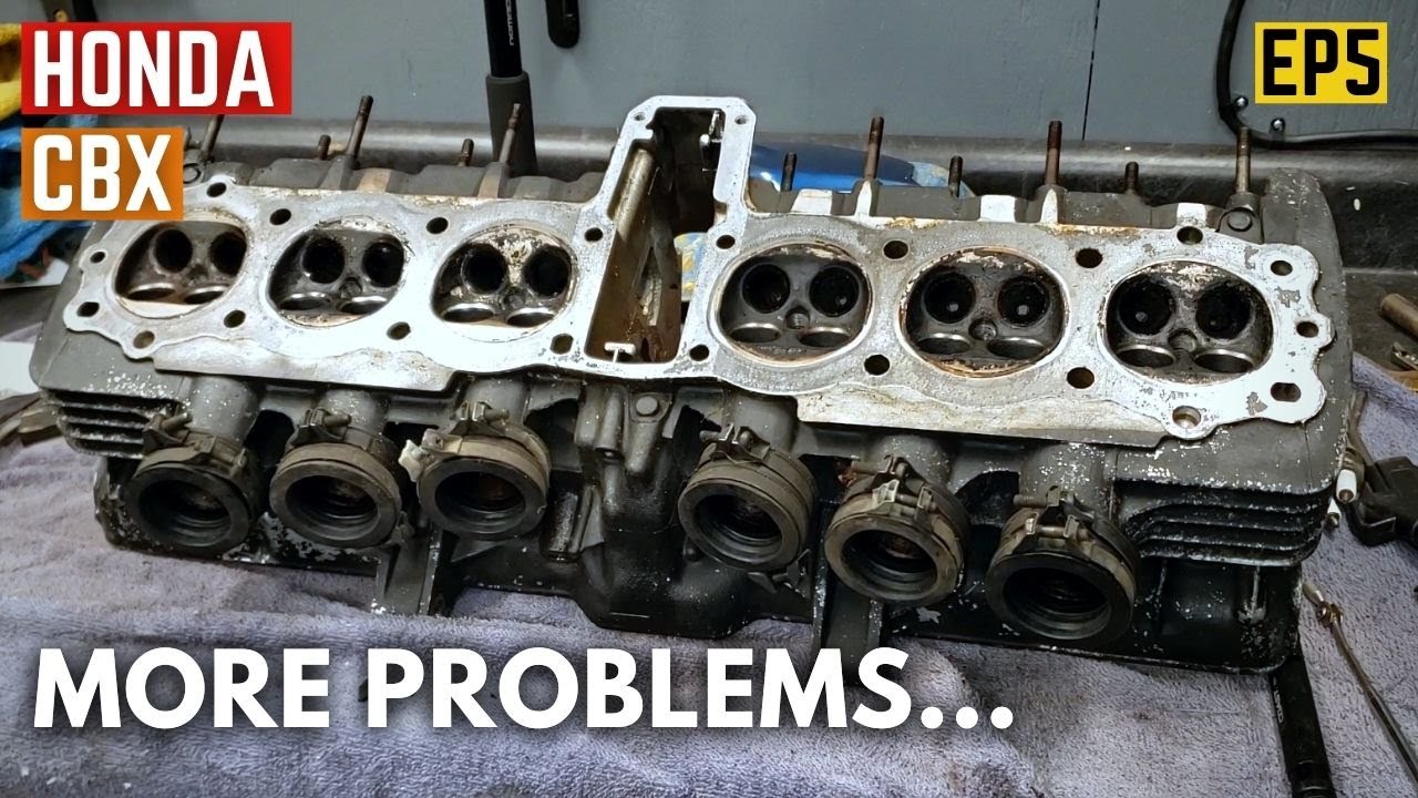 Разборка головки блока цилиндров Honda CBX — обнаружены новые проблемы — EP5