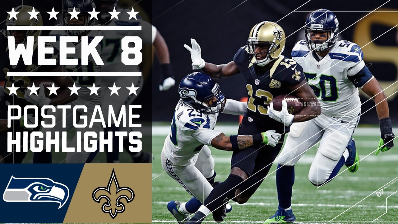 Seahawks vs. Saints NFL Week 8 Game Highlights YouTube