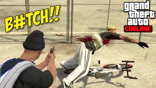 DRIVE-BIKE SHOOTING B#TCH!! [GTA ONLINE] [MADNESS!]