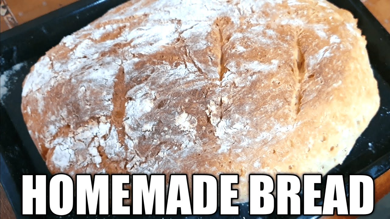 Easy Homemade Rustic Bread Recipe YouTube