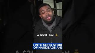 NYC consignment shop robbed of $250K in watches and handbags 🤯 #shorts