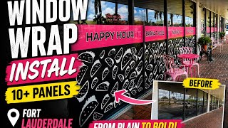 Celebrity     Commercial Window Wrap Install | Before & After Wealth