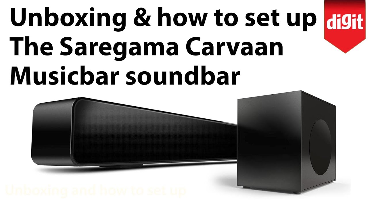 Saregama Carvaan musicbar soundbar Unboxing and setting up