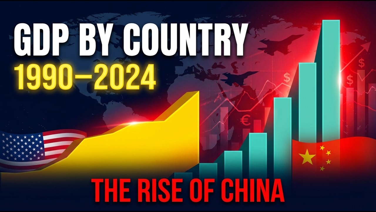 USA vs China GDP Battle 1990-2024 - YouTube