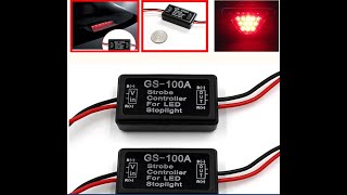 تحويل الاضاءة الخلفية العادية لرياضية / Flashing LED Back Rear Brake Stop Light Lamp