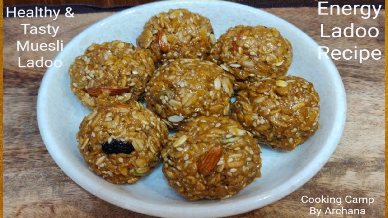 Muesli Ladoo Recipe How to make Healthy Muesli Energy Bites Crunchy