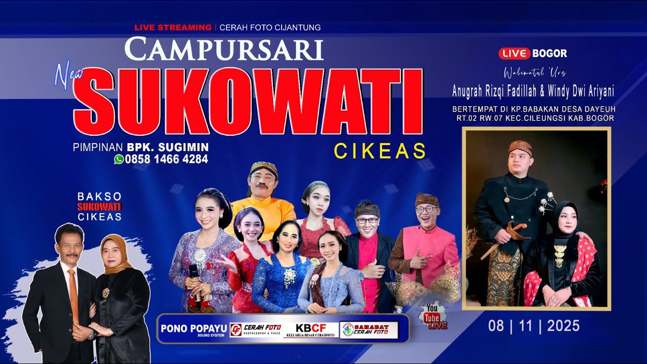 Live Campursari New Sukowati (Bakso Sukowati Cikeas) | Pernikahan Windy & Rizqi - Pono Audio