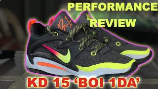 Nike KD 15 'Boi 1da' Performance Review! INSANE TRACTION! #nike #kd15 #boi1da #sneakerreview
