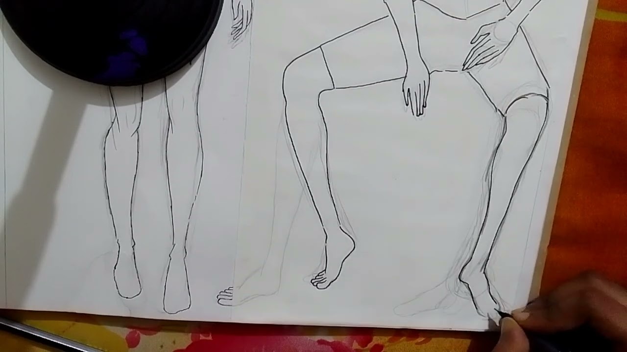 Fashion Illustration Part 1 jader fashion figure akte problem hoy tara avabe try korte paro🦿🔥