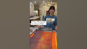 Ever wondered how a photograph transforms into a unique piece of art? #screenprinting